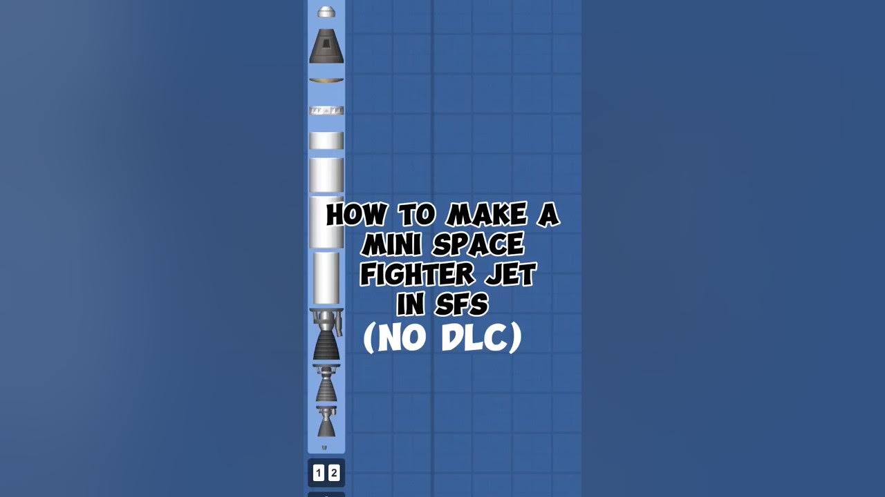 how to make a MINI SPACE FIGHTER JET (no DLC) in sfs YouTube