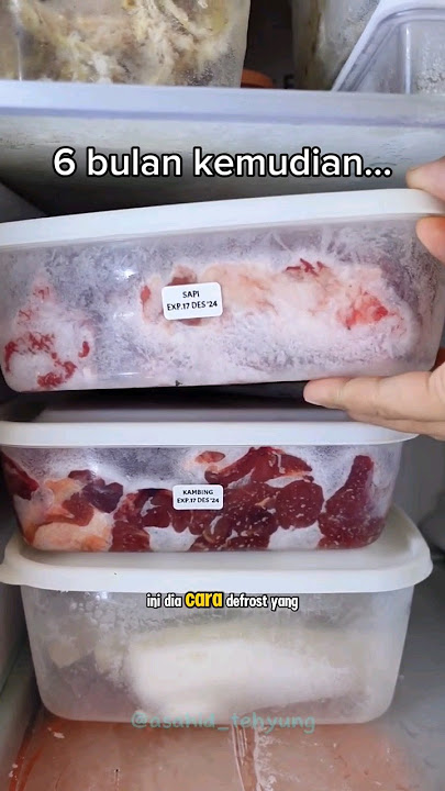 Defrost daging beku yang Benar #defrost