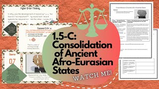 Consolidation Of Ancient Afro Eurasian States