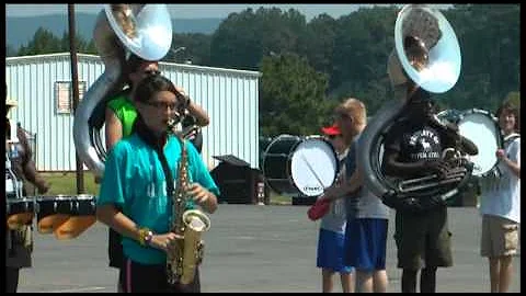 Coosa High School band playing tribute to Southern music for 2012 halftime show