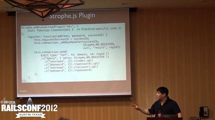 Building Asynchronous Communication Layer w XMPP, Ruby, Javascript by Andrew Carter and Steve Jang