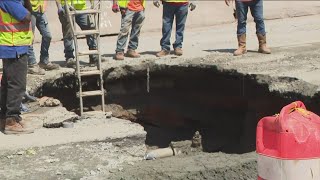 Buford Highway shut down causes major delays, sinkhole and construction to blame