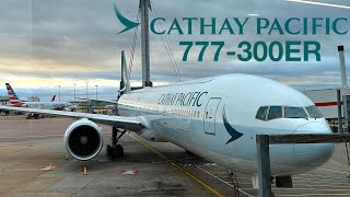 CATHAY PACIFIC B777-300ER Economy in 2024? London LHR - Hong Kong | FULL FLIGHT REPORT