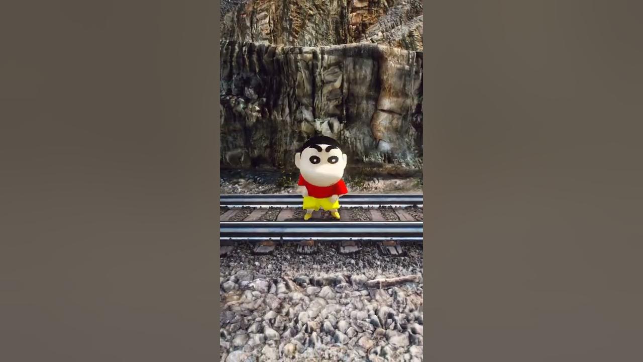Shin Chan Meets Thomas The Train Engine #shorts