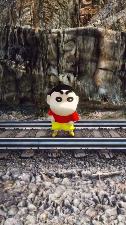 Shin Chan Meets Thomas The Train Engine #shorts