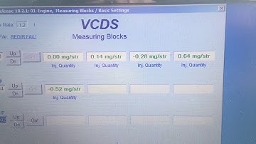VCDS 2.5tdi T4 checking injectors injection quantity deviation