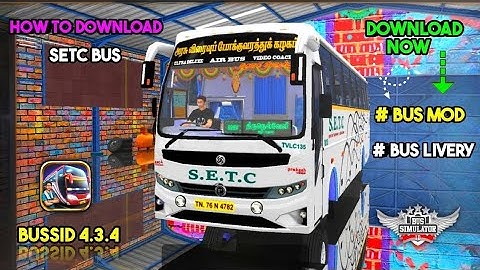 NEW SETC BUS🤩 MOD | BUS SIMULATOR INDONESIA | SETC 🤍WHITE BUS DOWNLOAD IN TAMIL | NEW BUS MOD TAMIL