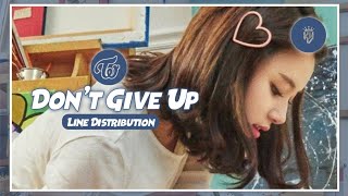 TWICE (트와이스) - 힘내! (Don't Give Up) - Line Distribution