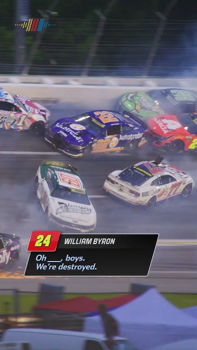 radio comms from that GIANT atlanta wreck #NASCAR