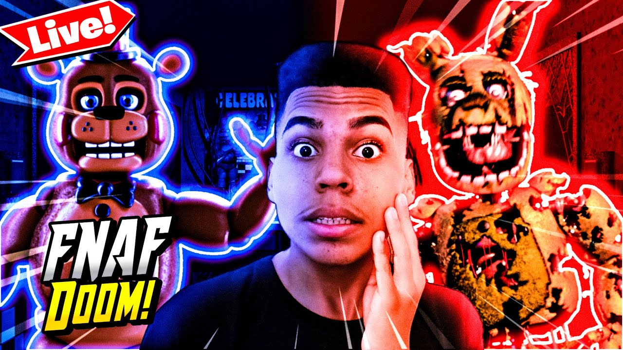 🔴LIVE!] - JOGANDO FIVE NIGHTS AT FREDDY'S DOOM 2 E 3 COM VOCÊS!! 😱