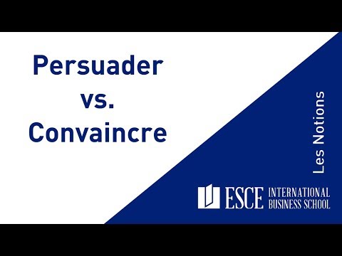 Vidéo: Différence Entre Contrôler Et Convaincre