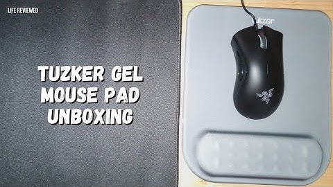 Tukzer Gel Mouse Pad With Memory Foam Wrist Rest | Unboxing & Review