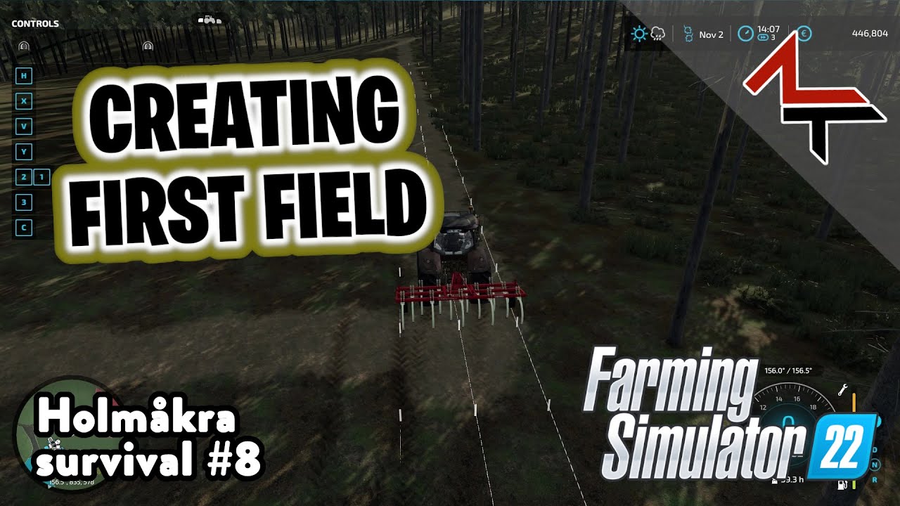 Field creation FS22 VCA for straight lines, liming, fertilizing