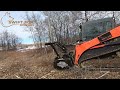 Diamond mowers drum mulcher with carbide teeth demo by swift fox industries