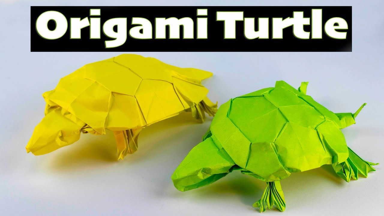 Origami Turtle How to fold (intermediate) YouTube