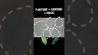 “Leaf rubbing art for kids 🌿 Builds creativity, focus &amp; fine motor skills with crayons!”