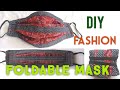 Make a stylish and foldable mask  diy make a mask for fashionista