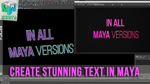 Maya Tutorial: How to Create Unique Custom 3D Text in Maya - All Versions