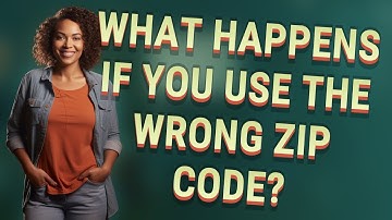What happens if you use the wrong ZIP code?
