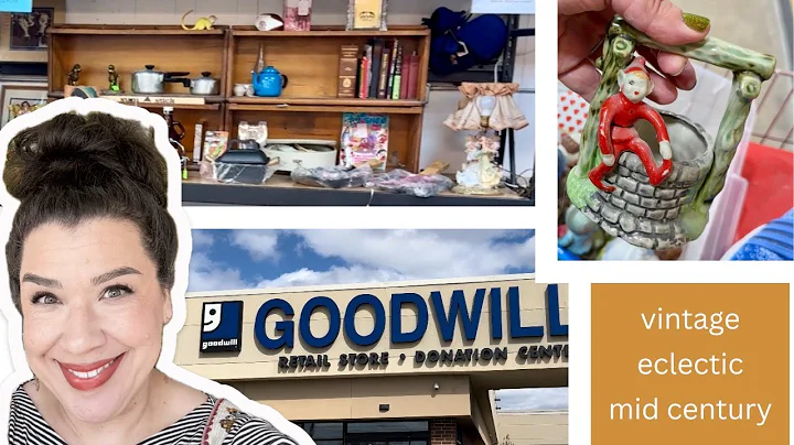 Thrift With Me | GOODWILL THRIFT STORES IN OMAHA | Eclectic Home Decor Thrifting VLOG