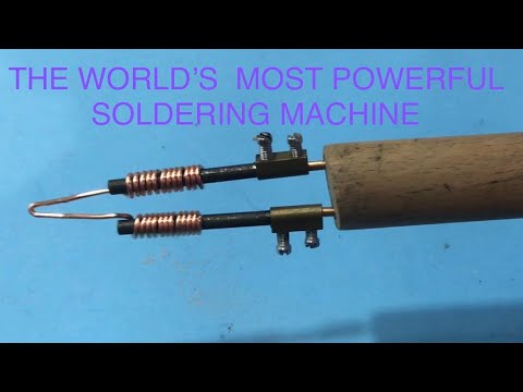 THE WORLD'S MOST POWERFUL SOLDERING MACHINE - DÜNYANIN EN GÜÇLÜ LEHİM MAKİNESİNİ YAPTIM