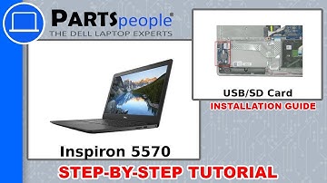 Inspiron 15-5570 W/ DVD Drive (P75F001) USB/SD Card Circuit Board How-To Video Tutorial