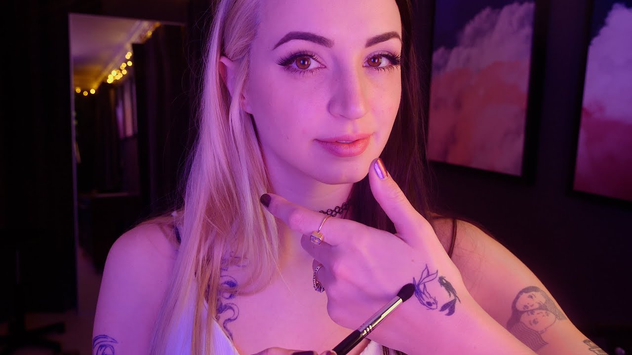 ASMR | Tattoo Tracing w/ a brush
