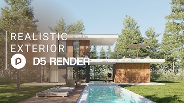 Realistic Exterior Render with D5 Render | Private House 352 |