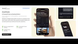 AmeriCharter AI-Powered Private Jet Booking Platform | Developed by Technoyuga