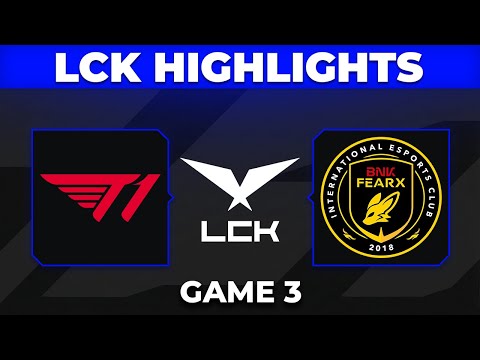 T1 vs BFX Highlights Game 3 | LCK Cup 2026 | T1 vs BNK FEARX by Onivia