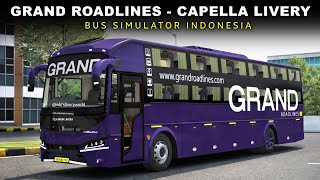 🎉GRAND ROADLINES CAPELLA 2.0 Livery Released for BUS SIMULATOR INDONESIA  screenshot 5
