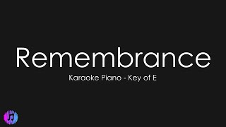 Remembrance - Hillsong Worship | Piano Karaoke [Key of E] Resimi