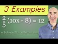 Solving Linear Equations with Fractions