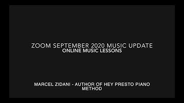 Zoom September High Music Fidelity Update for Online Music Lessons
