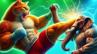 Cat 🆚 Elephant😭🥊 | Revenge for daddy 😭🥊😭