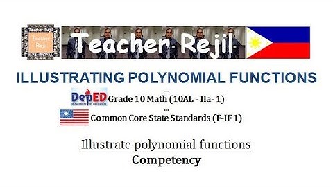 Grade 10-Illustrating Polynomial Functions