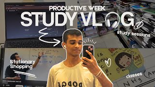Week In my life ✮⋆˙ | STUDY VLOG 🎧🌵 | PRODUCTIVE DAYS, stationary shopping, classes, food, life