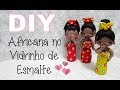 (DIY) Boneca Estilo Africana no Vidrinho de Esmalte #12 Especial 3 Anos do Canal #30