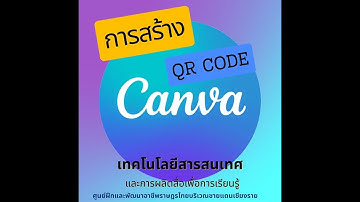 การสร้าง QR code ในโปรแกรม canva