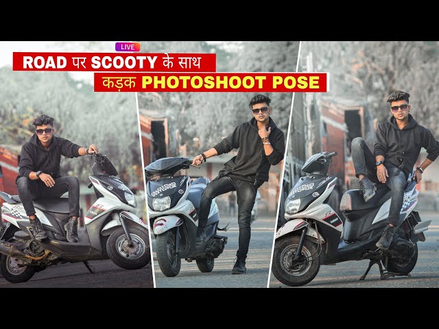 Stylish boy on scooty - PixaHive