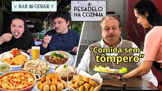 VISITANDO BAR DO CÉSAR: RESTAURANTE DO PESADELO NA COZINHA 2026 - Vale a pena?