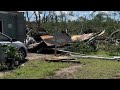 Sulphur, Oklahoma: FEROCIOUS EF3 tornado leaves filmer&#39;s house and neighborhood in ruins || WooGlobe