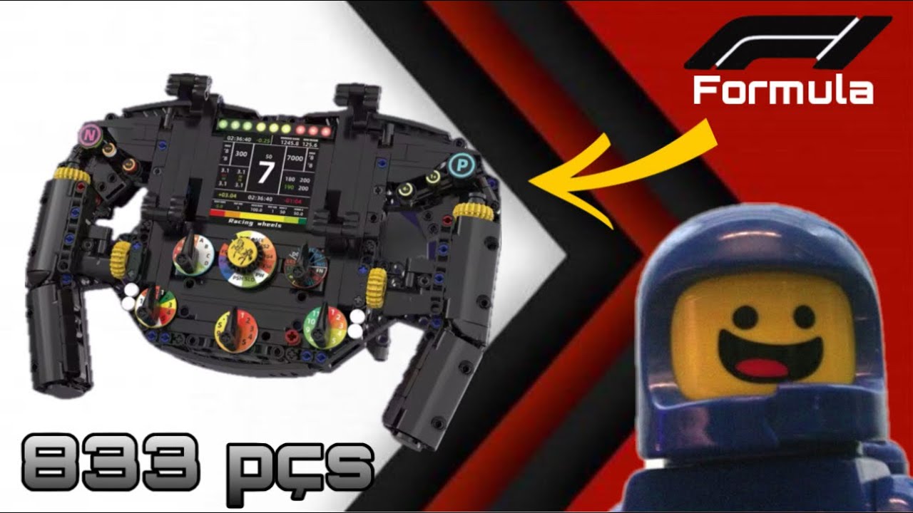 Volante de F1 escala 1/1 833 peças uma ótima opção pra sua coleção