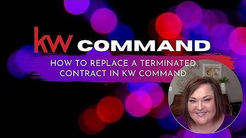 How to Replace a Terminated Contract in KW Command