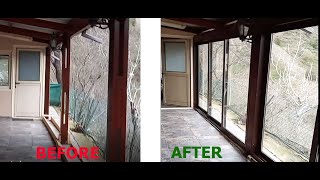 How we covered our village house veranda with aluminum windows
