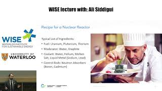 WISE Special Lecture Nuclear Energy for a Sustainable Future Small Modular and Advanced Reactors