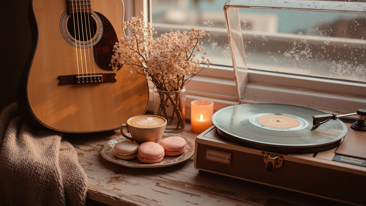 Ambient Guitar for Study & Winter Chill Peaceful Music Cozy Morning Vibes