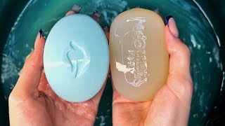 ASMR SOAP ☁️ Dove & Ombia • Washing tapping squeezing soaked 🤍
