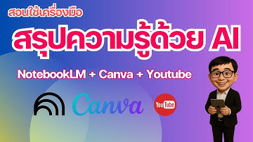 สรุปความรู้ให้ปัง ด้วย AI (NotebookLM)