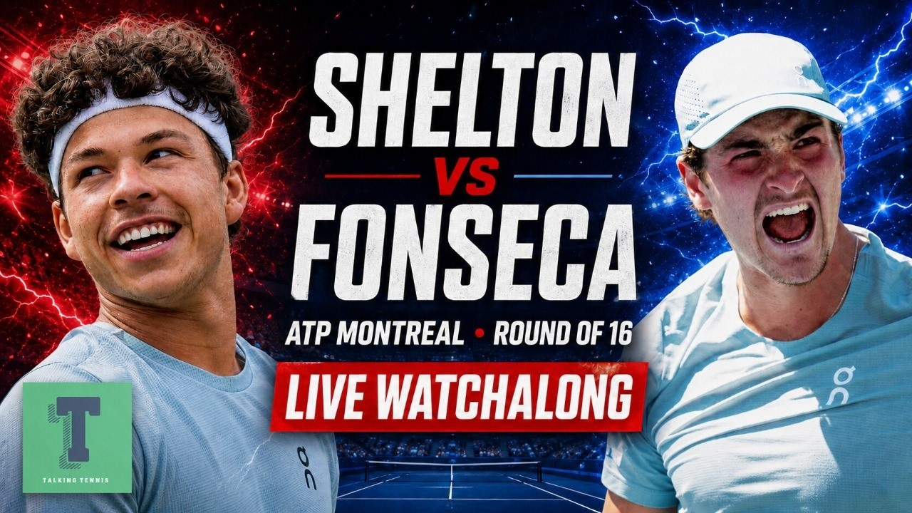 Ben Shelton vs Joao Fonseca | ATP Montreal | Canadian Open Round of 16 | LIVE TENNIS WATCHALONG
